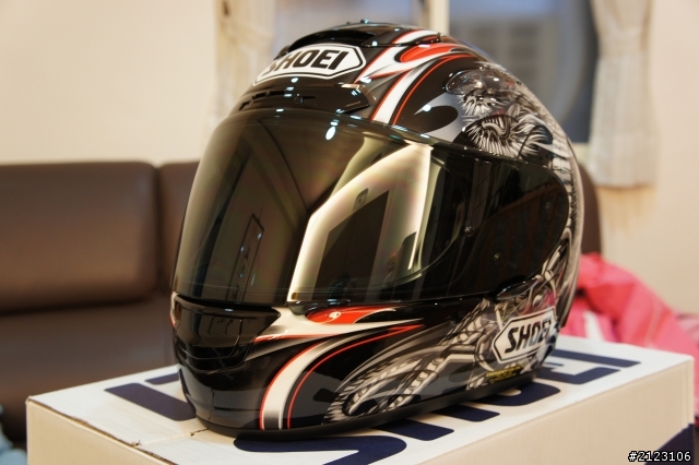 【開箱】日本 SHOEI X-12 清成龍一 黑紅  進口安全帽
