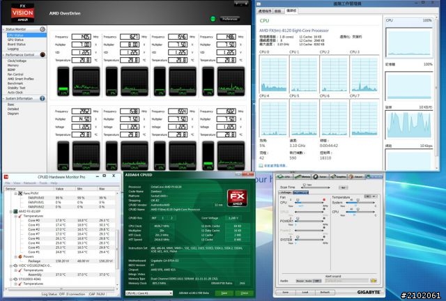 分享巴扣牌推土機、中文Win8系統蹦出新滋味(新增空冷hyper 612 pwm基本、大超5G溫度)