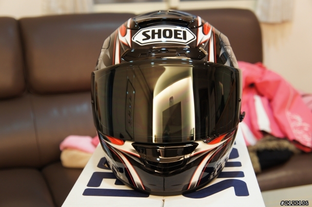 【開箱】日本 SHOEI X-12 清成龍一 黑紅  進口安全帽