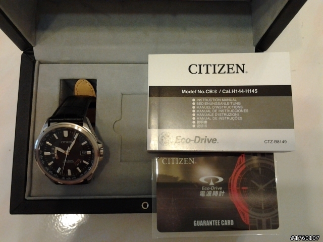 [開箱]CITIZEN光動能萬年曆電波錶 CB0011-00E 開箱