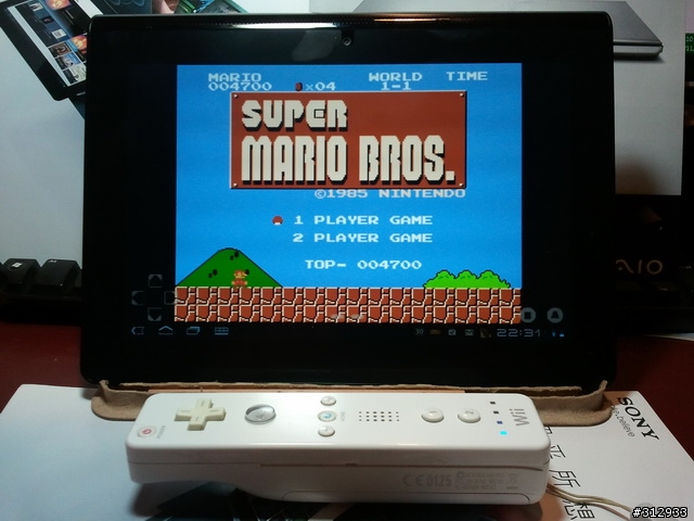 SONY Tablet S 連接 wii remote 玩模擬器!