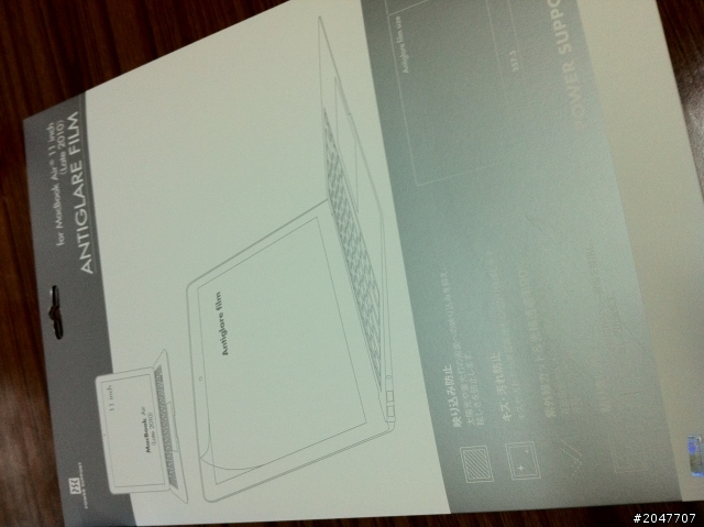 [敗家] PowerSupport Macbook Air 11 Anti-Glare FIlm