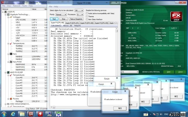 分享巴扣牌推土機、中文Win8系統蹦出新滋味(新增空冷hyper 612 pwm基本、大超5G溫度)