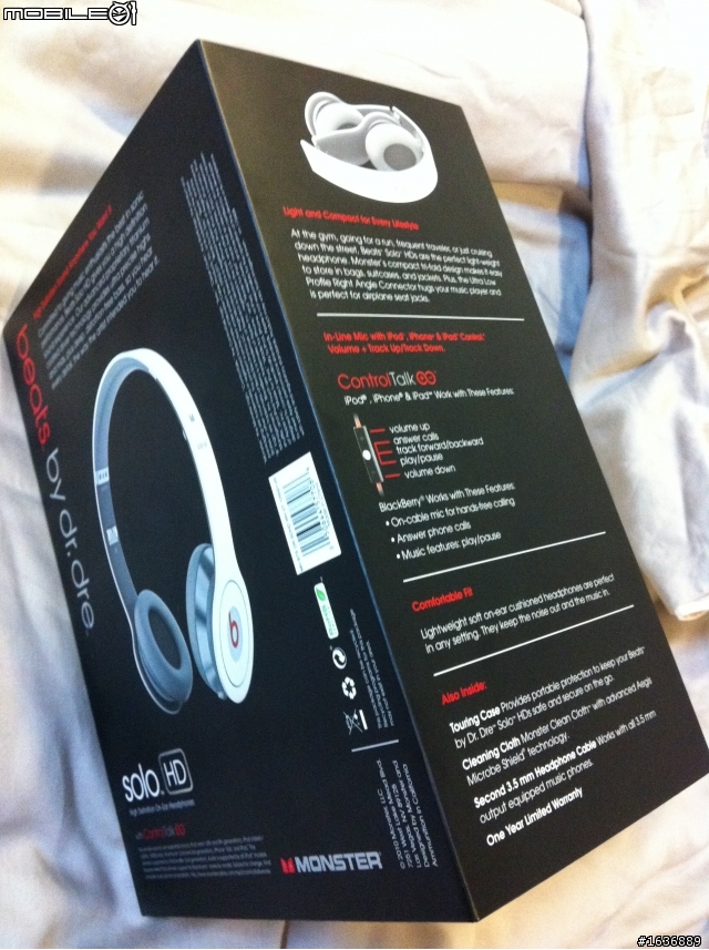 MONSTER BEATS  Solo HD  開箱.....^^
