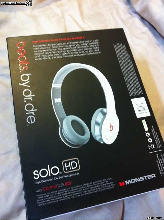 MONSTER BEATS  Solo HD  開箱.....^^