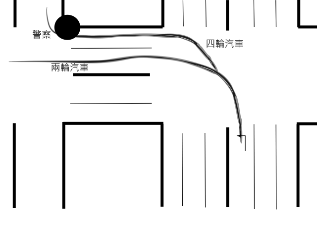 騎車未二段左轉，警察站錯位導致攔不到我...