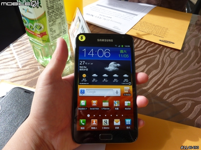 目前史上最棒平板+手機~油然而生!~就SamSung Note所屬!~實至名歸,希望明後年...2代3代~續努力!加油!(新竹體驗會心得分享)