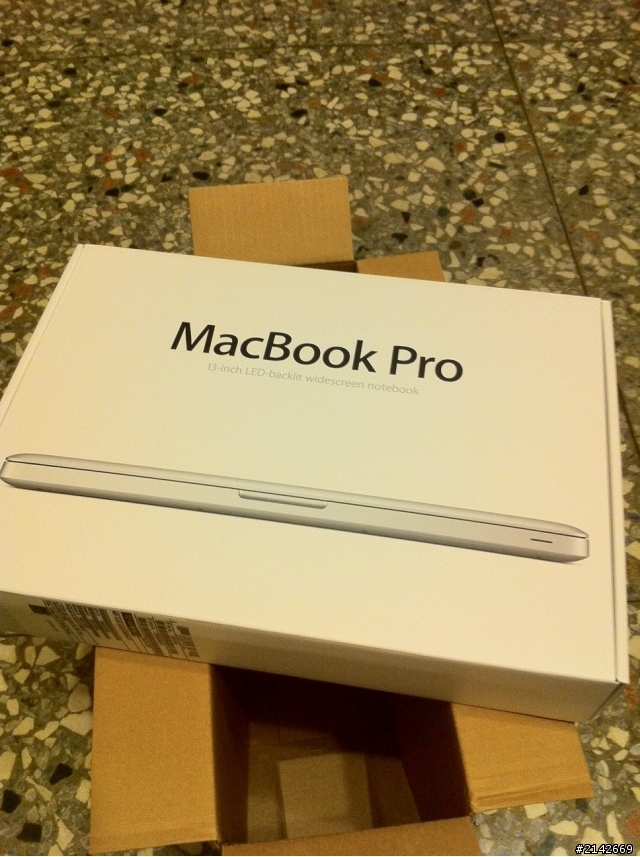 新改版的 MBP "13"  到手囉