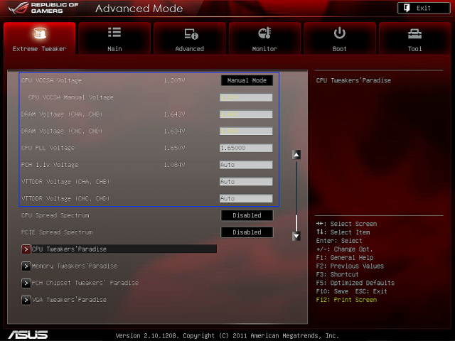 [狂]: Asus Rampage IV Extreme +i7-3960x.簡略教學含極限測試