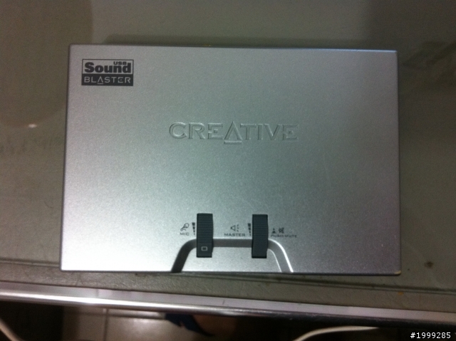 關於外接音效卡creative sound blaster連接