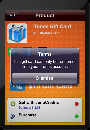 [詳細圖文教學] 用免費app換取ITunes美金禮卡：JunoWallet！