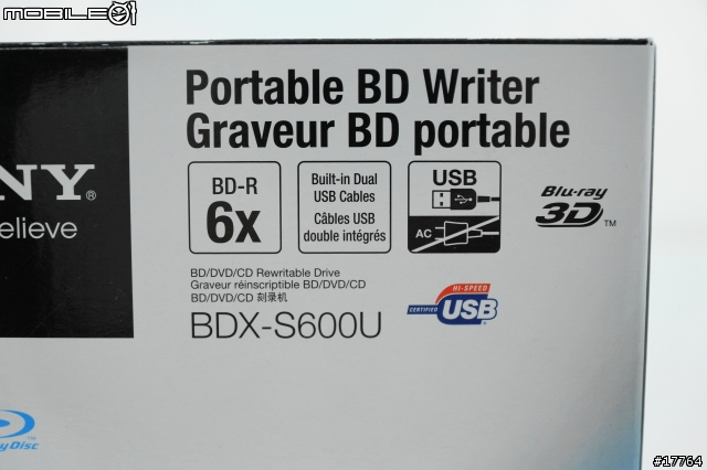 『Z226最佳搭擋』Sony BDX-S600U 新型藍光外接燒錄機
