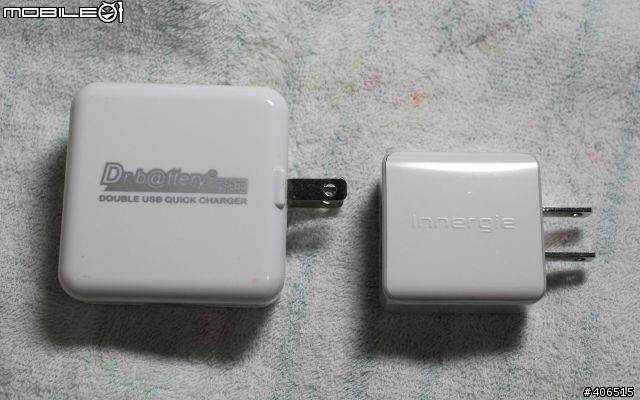【開箱】【實測】Innergie 15W Dual USB Adapter mMini AC 15 與 Dr. Battery 電池王 2Port USB萬用充電器 5V/3.1A