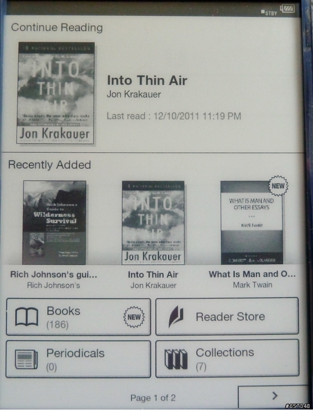 [簡單開箱] Sony Reader Wi-Fi PRS-T1