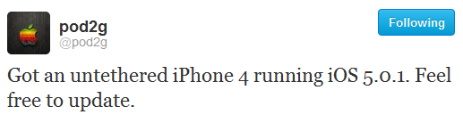 iOS 5.0.1 確定可以完美越獄 (untethered jailbreak)