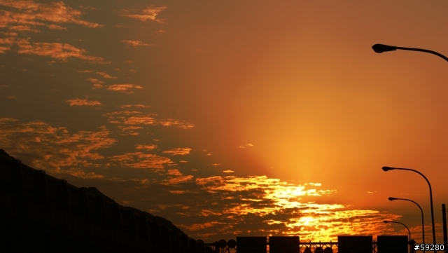 台北港的夕陽