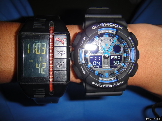 [開箱] G-SHOCK GA-100藍黑款