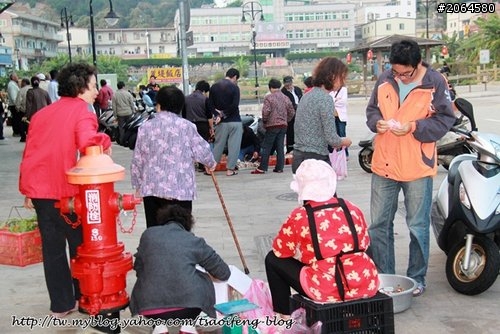 馬祖山隴的小小漁市攤販