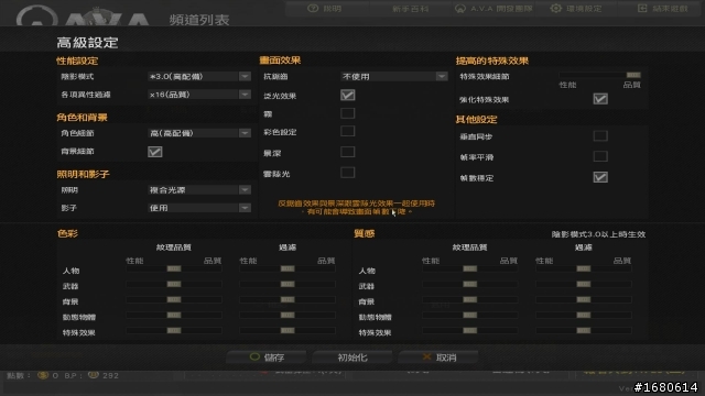 有玩 AVA戰地之王Online 進來說一下你的配備！