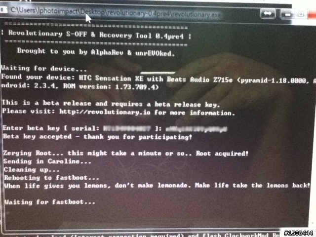HTC Sensation XE的S-OFF、備份、刷機教學