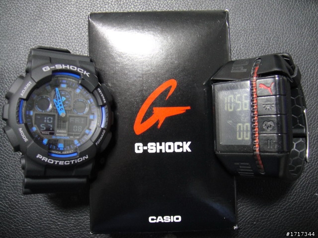 [開箱] G-SHOCK GA-100藍黑款