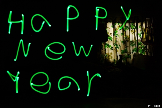 祝大家新年快樂之光影塗鴉