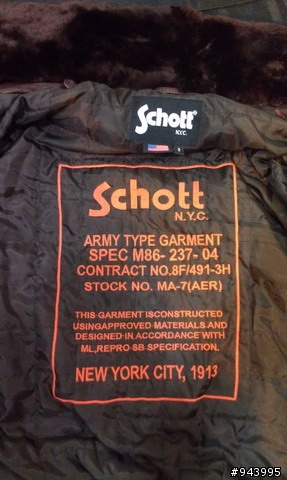 [易開罐][敗家編年史][SCHOTT] G1 Leather Flight Jacket