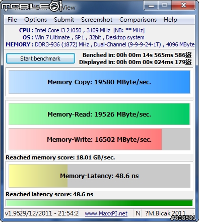更新：分享DDR3-2133快感：Kingston HyperX H2O水冷式記憶體配Z68MA-D2H-B3小板