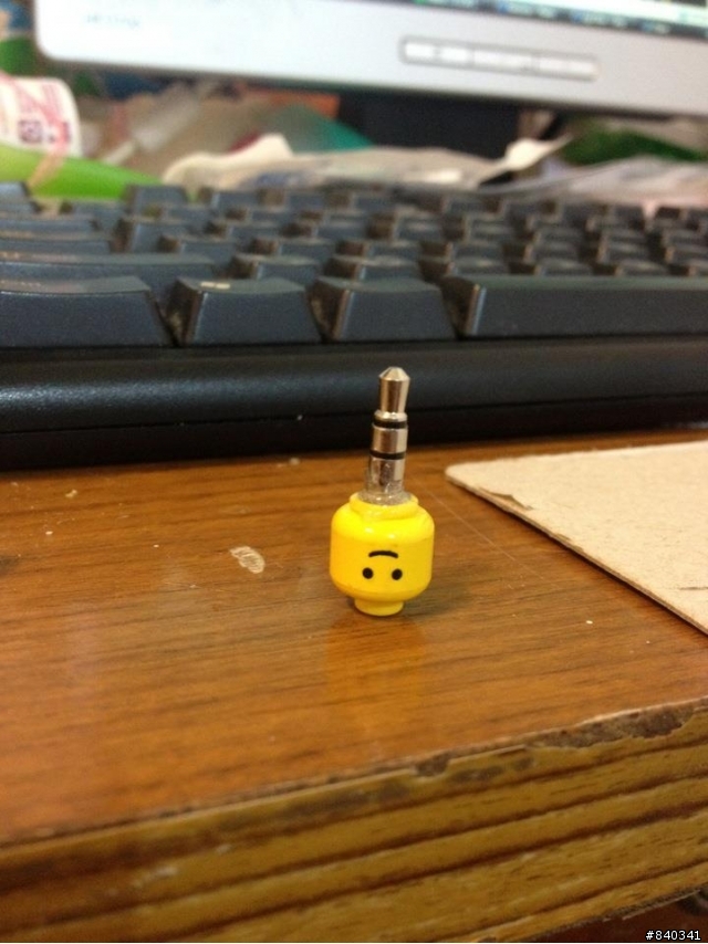 iphone自製 LEGO耳機防塵塞