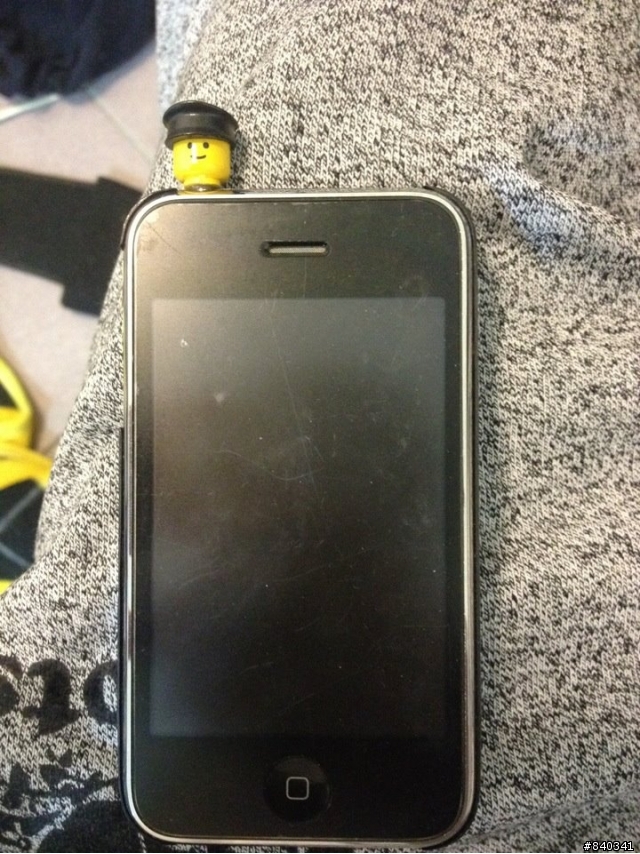 iphone自製 LEGO耳機防塵塞