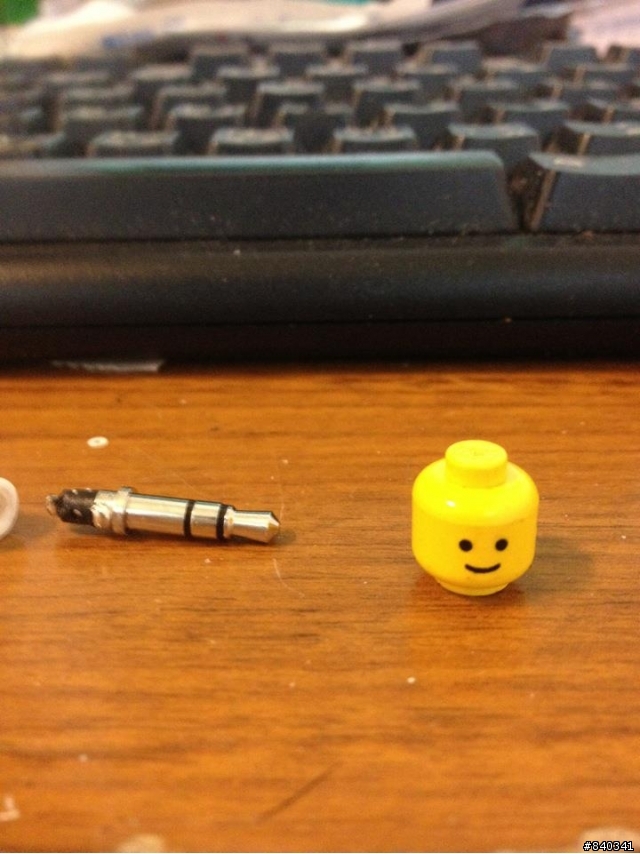 iphone自製 LEGO耳機防塵塞