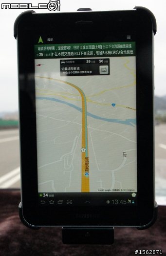 實戰Galaxy Tab7.0+導航！原廠車架 & Google導航+導航王實測心得！