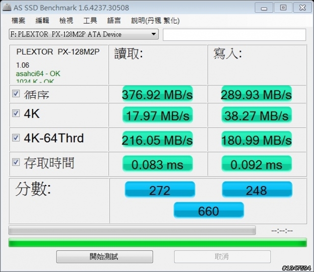 PLEXTOR  PX-128_M2P 衝了