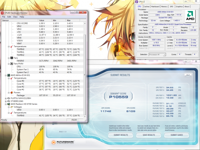 2.3k低價四核AMD X4-631 + MSI A55M P35 開箱測試