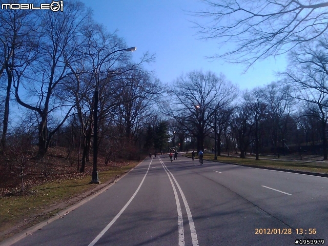 回紐約過年騎車(2)......寒冷中前進.....中央公園(central park)之美!