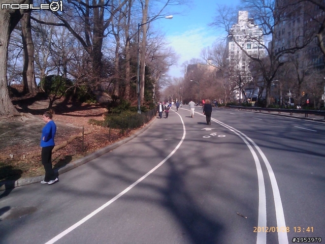 回紐約過年騎車(2)......寒冷中前進.....中央公園(central park)之美!