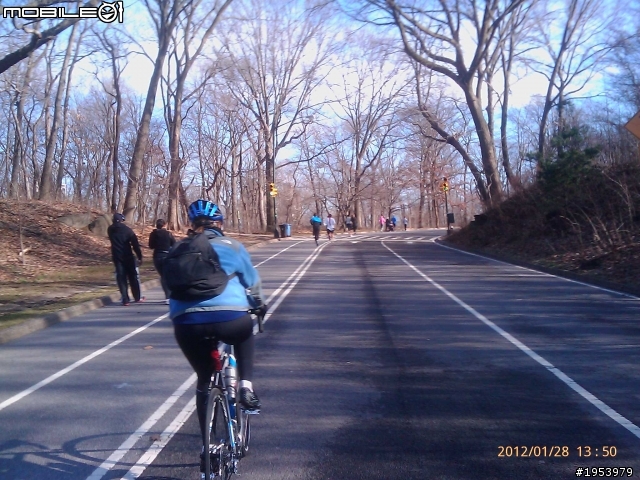 回紐約過年騎車(2)......寒冷中前進.....中央公園(central park)之美!