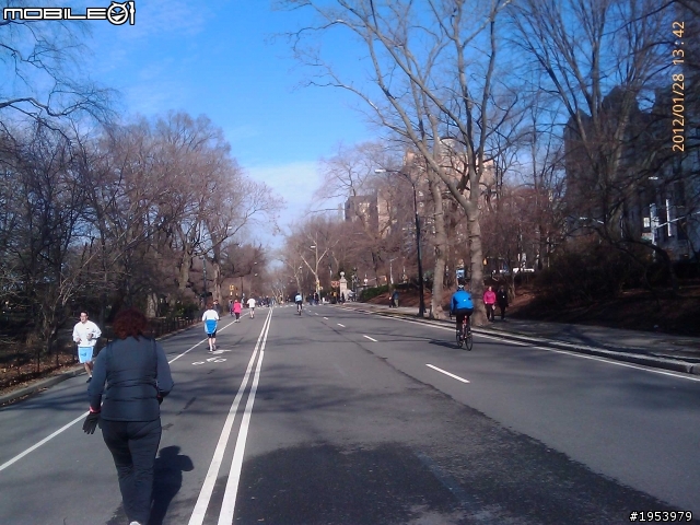 回紐約過年騎車(2)......寒冷中前進.....中央公園(central park)之美!