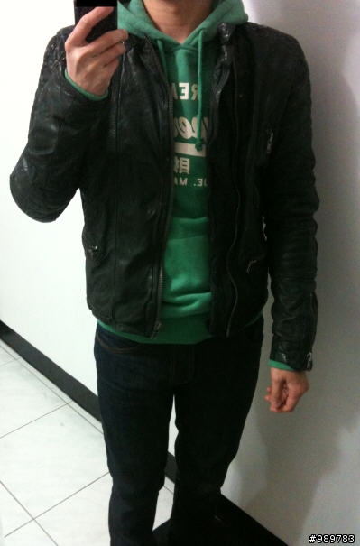 Diesel Lermo Leather Jacket Black 簡單開箱 (說好的實穿!!!附上SD實穿)