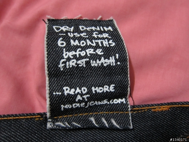 [特別記念版] Nudie Grim Tim Open Dry Selvedge 白赤耳
