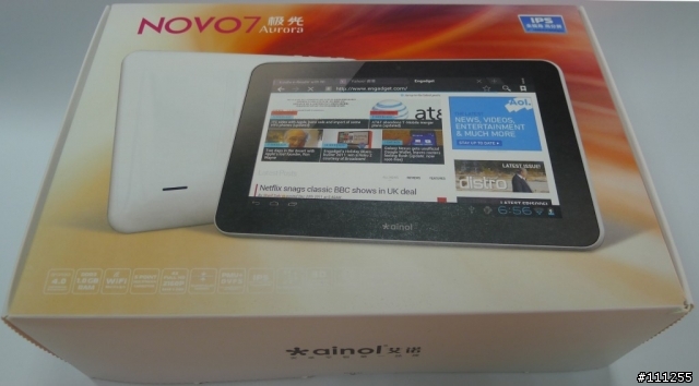 novo7極光版簡易開箱(新增與領先版外觀比較)
