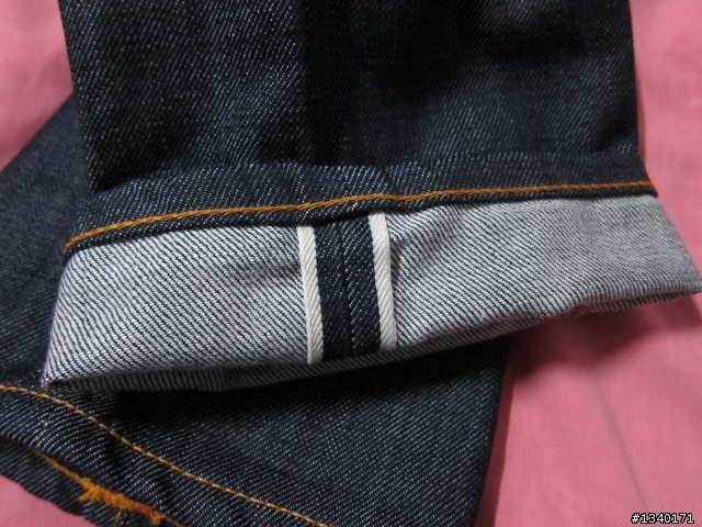 [特別記念版] Nudie Grim Tim Open Dry Selvedge 白赤耳