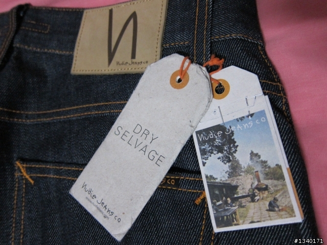 [特別記念版] Nudie Grim Tim Open Dry Selvedge 白赤耳