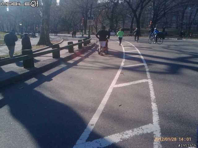 回紐約過年騎車(2)......寒冷中前進.....中央公園(central park)之美!