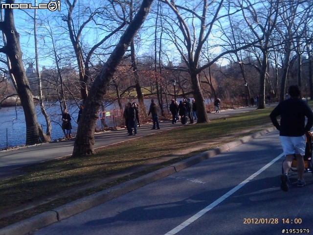 回紐約過年騎車(2)......寒冷中前進.....中央公園(central park)之美!