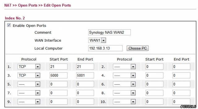 【NAS分享】手動設定 Firewall Port Forwarding