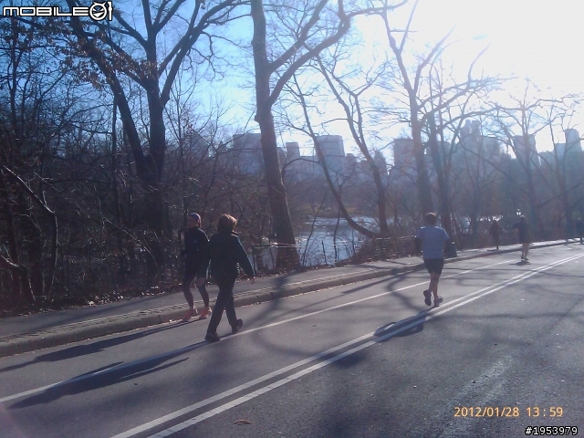回紐約過年騎車(2)......寒冷中前進.....中央公園(central park)之美!