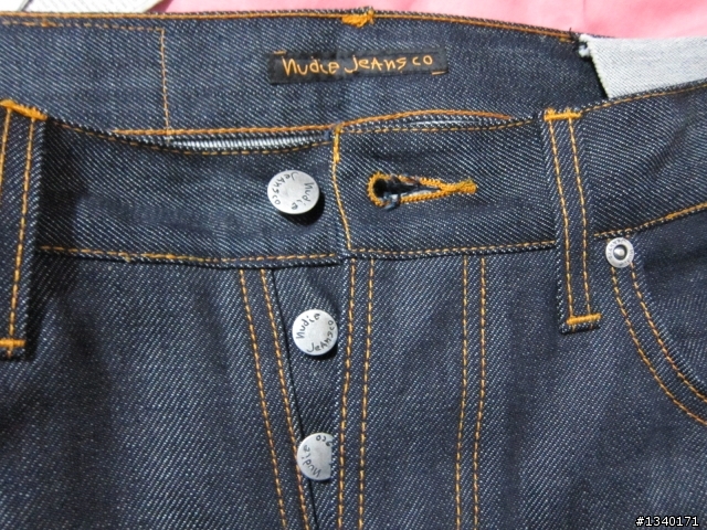 [特別記念版] Nudie Grim Tim Open Dry Selvedge 白赤耳