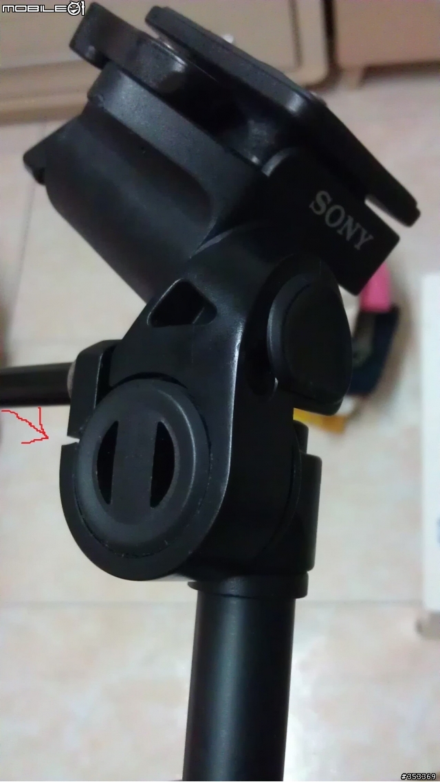 SONY VCT-1500L腳架一轉就斷裂