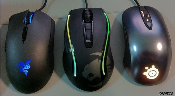 雷蛇 帝王蟒 Imperator 2012 , Steelseries Sensei , Roccat Kone[+] 三種滑鼠使用心得...